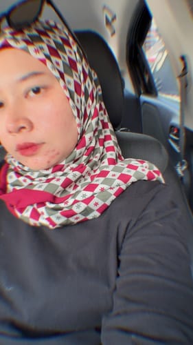 Customer photo review of Monogram Square (Burgundy)