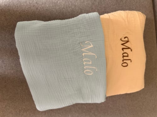 Customer photo review of Couverture Gaze de coton