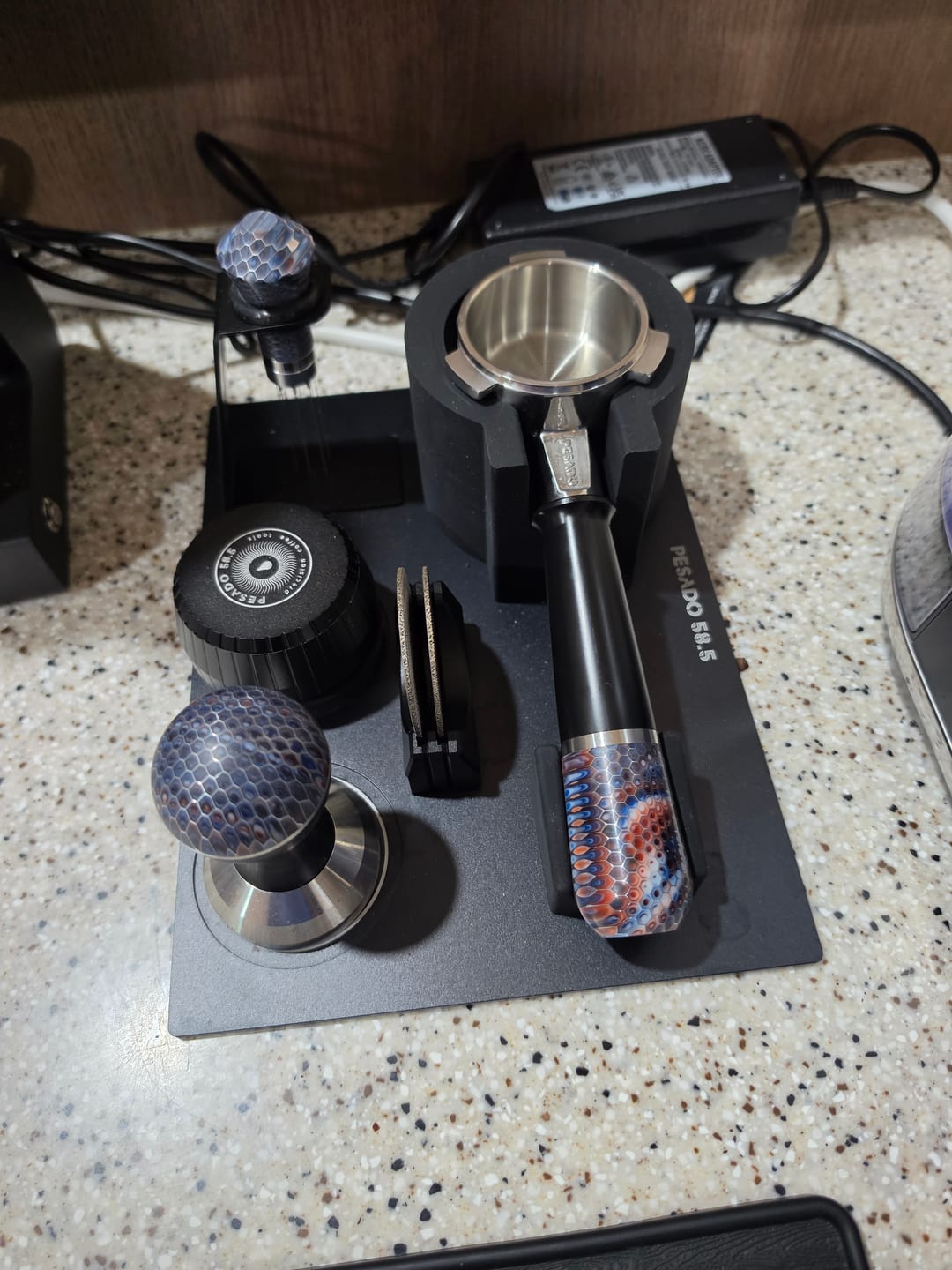 Customer photo review of Pesado Portafilter Tamping Station