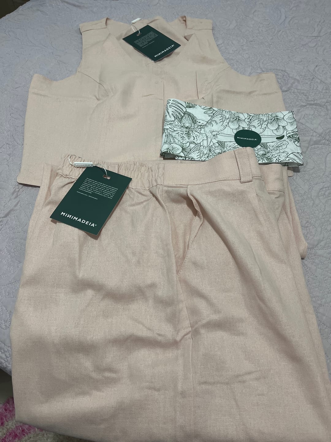 Customer photo review of Colete Calêndula Rosa Claro