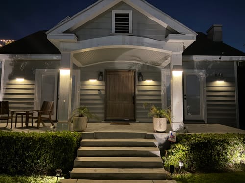 Customer photo review of Solar Wall Light with Motion Sensor