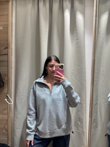Customer photo review of Polerón Mid Zipper Grey Melange