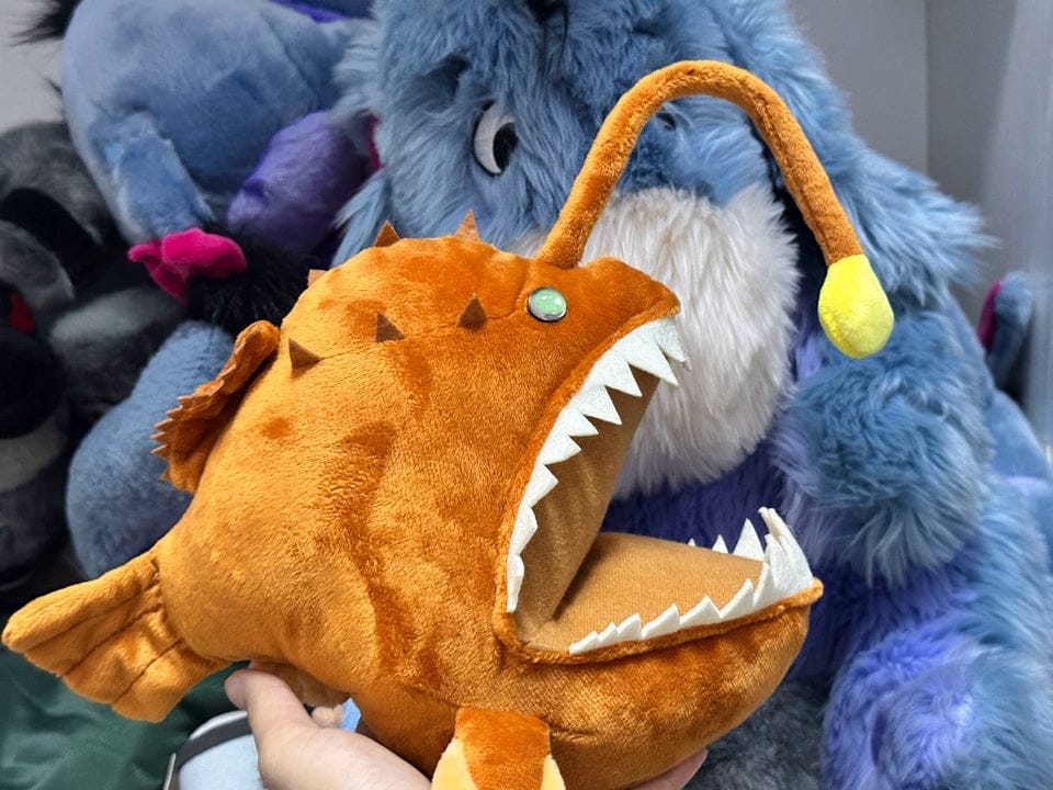 Customer photo review of Humpback Anglerfish Plush – Soft and Lifelike Stuffed Deep-Sea Creature for Nature Lovers