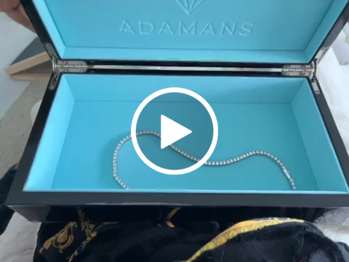 Customer video review of 3mm Diamond Tennis Chain - 14k White Gold