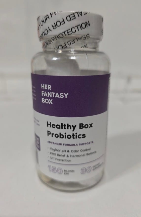 Customer photo review of Healthy Box Probiotics for pH, Odor, Pms Relief & Uti Prevention