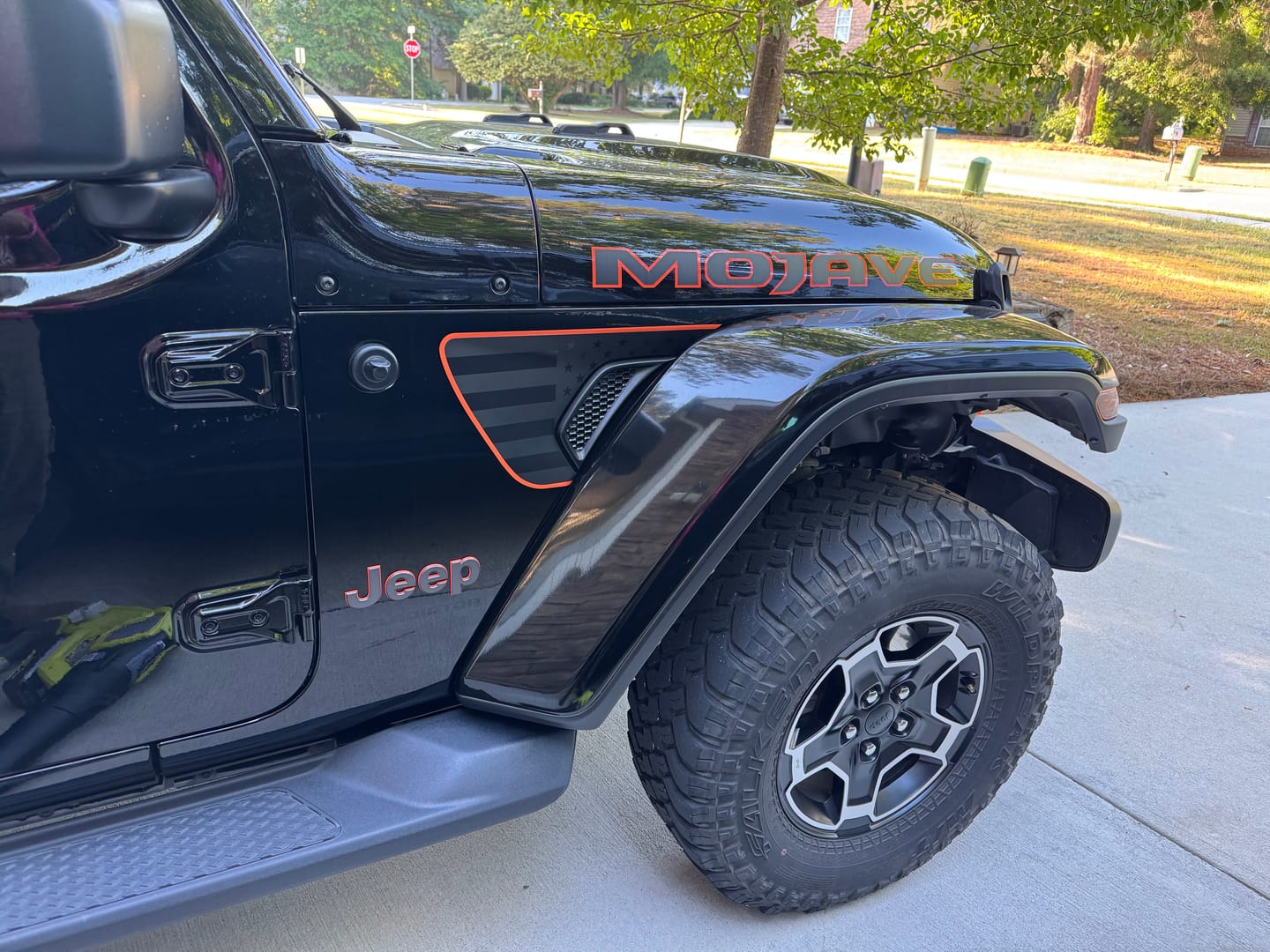 Customer photo review of Premium Fender Vent Decal Set | Black Flag - fits Wrangler JL & Gladiator JT