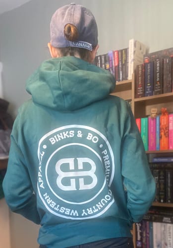 Customer photo review of Children's Binks & Bo Signature Hoodie