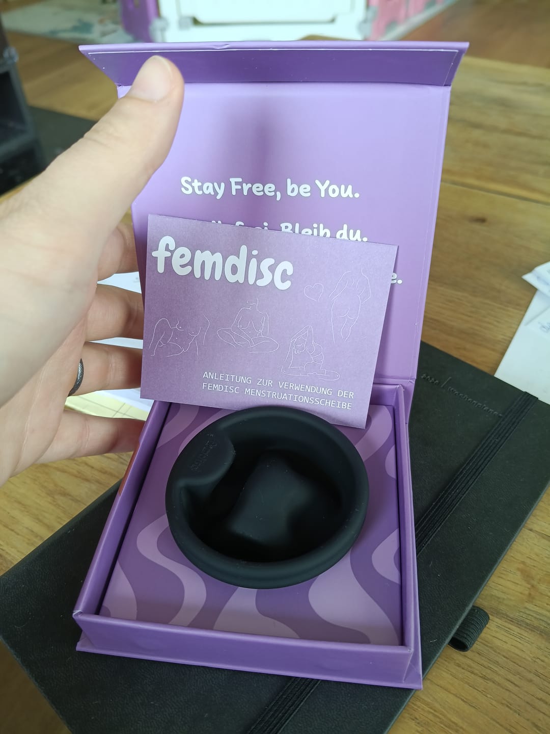 Customer photo review of femdisc mit Lasche