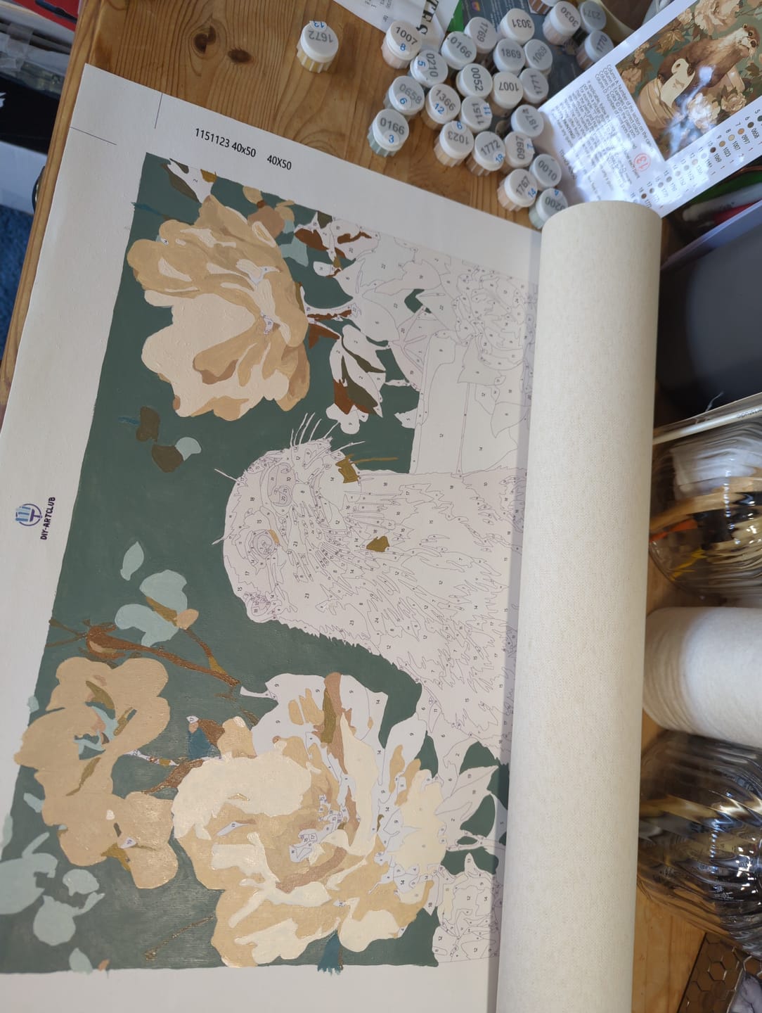 Customer photo review of Otter the helper | Paint by Number