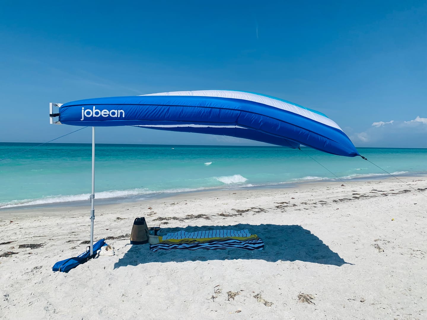 Customer photo review of ShadeSock - Wind-Inflating, Silent Beach Shade