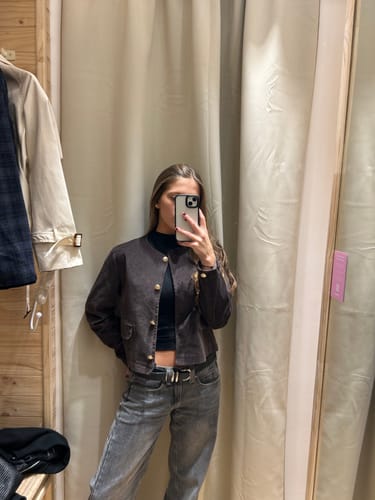 Customer photo review of Chaqueta Botones Cotelé Brown