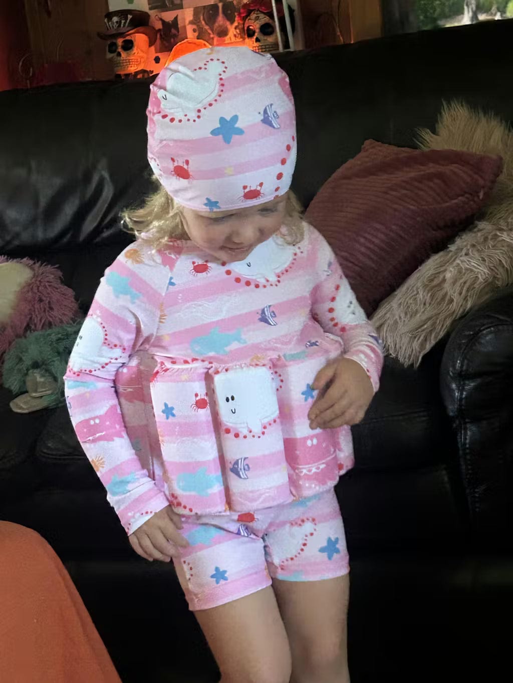 Customer photo review of Kinder Schwimmweste UV Schutz | Schwimmanzug mit Auftrieb
