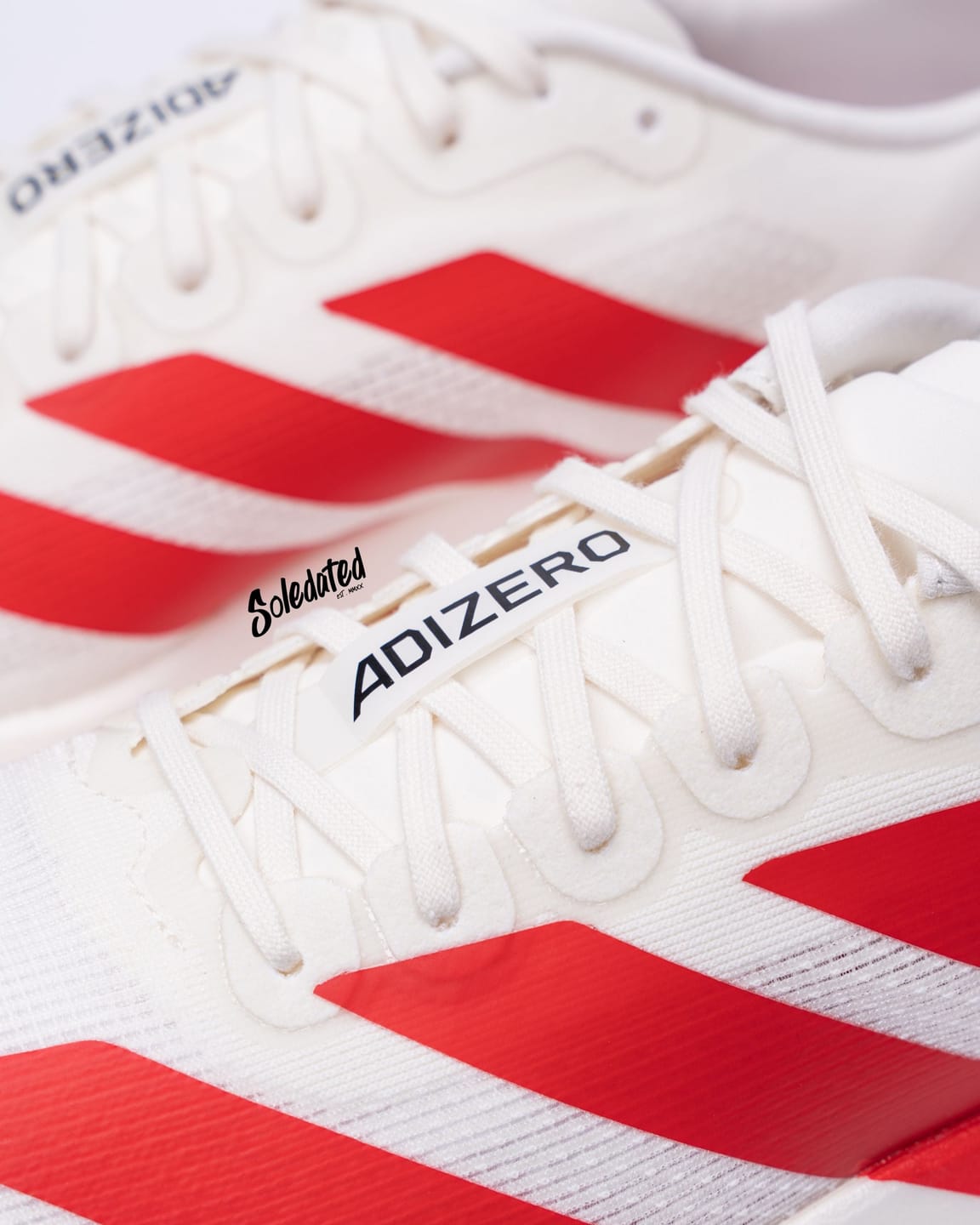 Customer photo review of Adidas Adizero EVO SL Off White Better Scarlet Men's