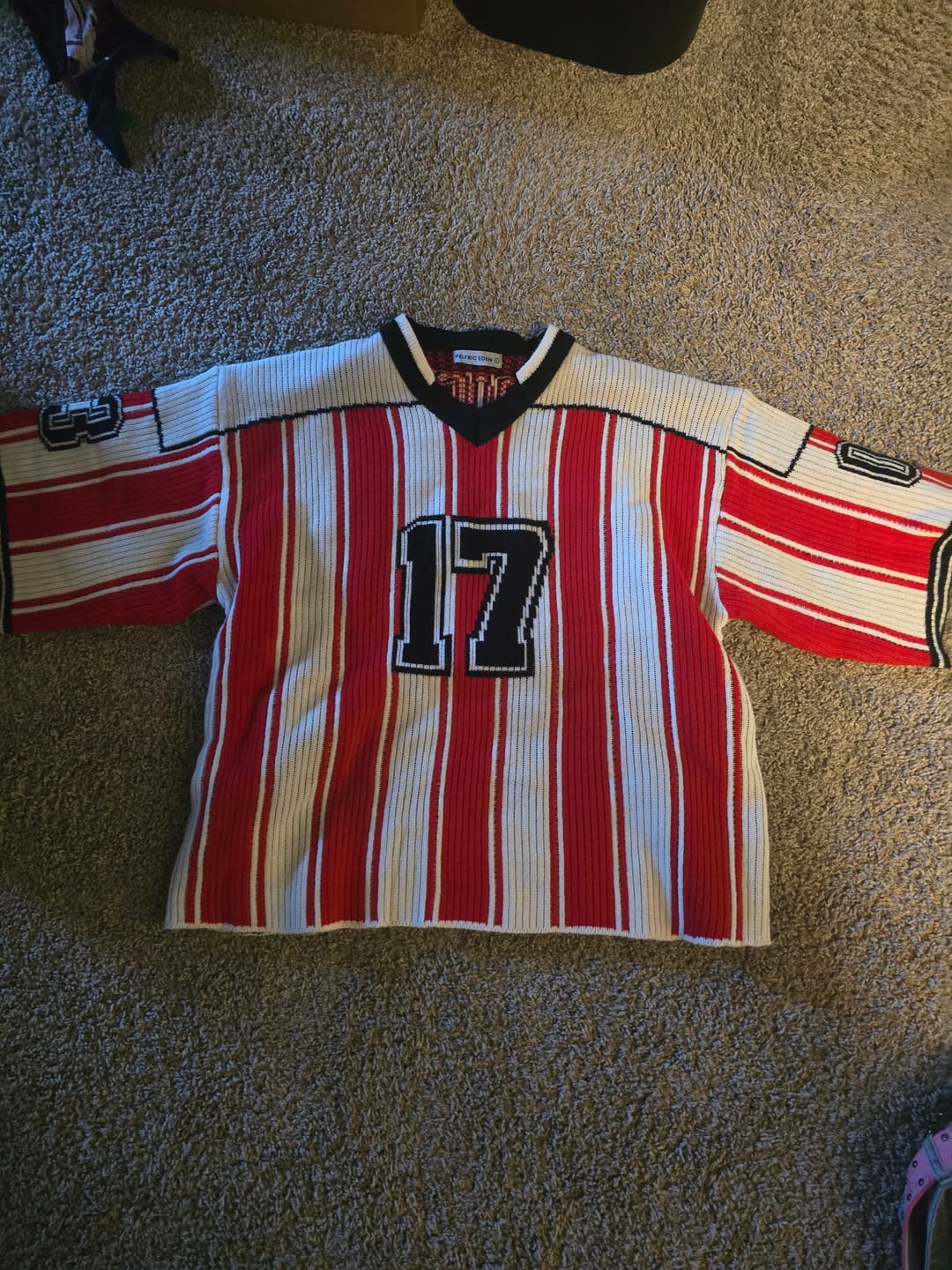 Customer photo review of Aelfric Eden 17 Stripe Football Knit