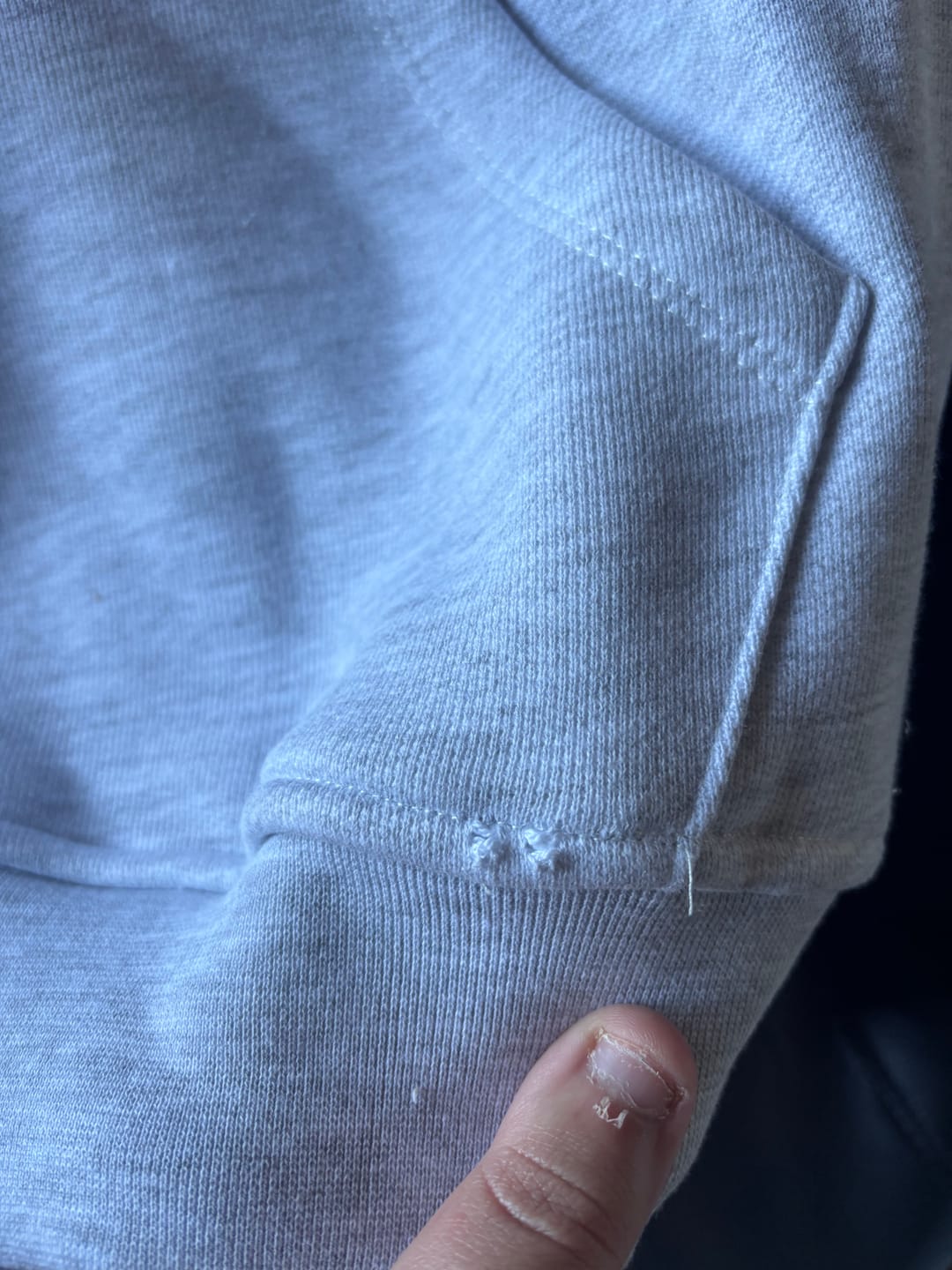 Customer photo review of Hoodie Cropped Blanks 500GSM Sport Grey