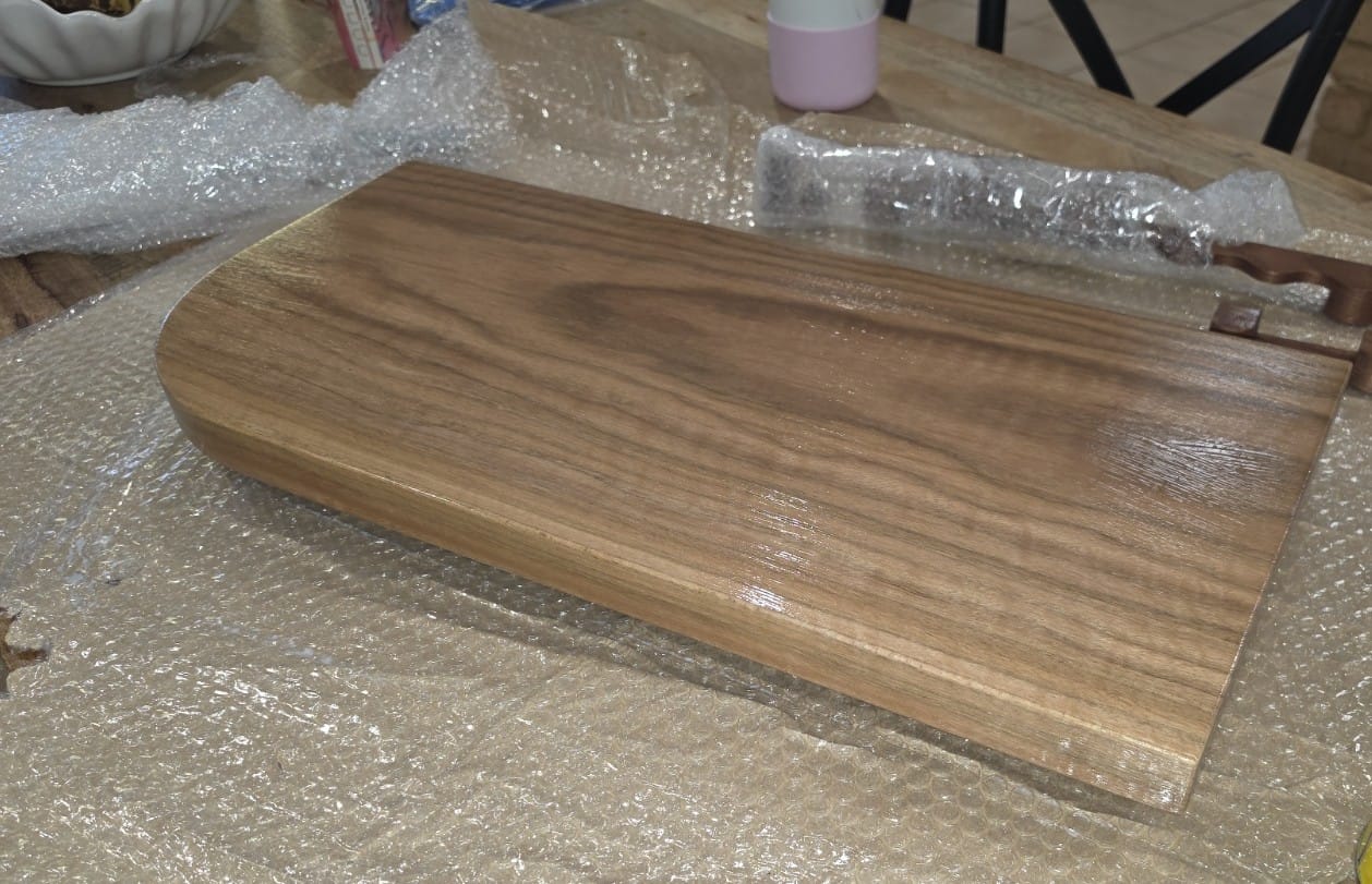 Customer photo review of Curved Floating Shelf