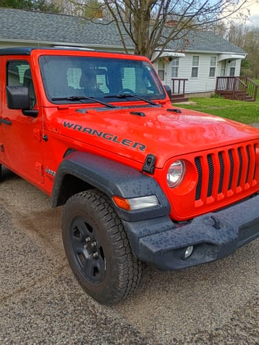 Customer photo review of Wrangler Hood Lettering - Colored Outline