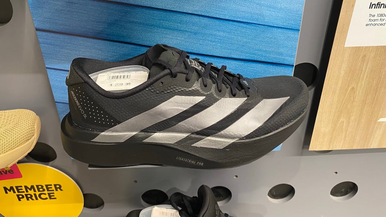 Customer photo review of Adizero Evo SL CoreBlack / Iron Mettalic