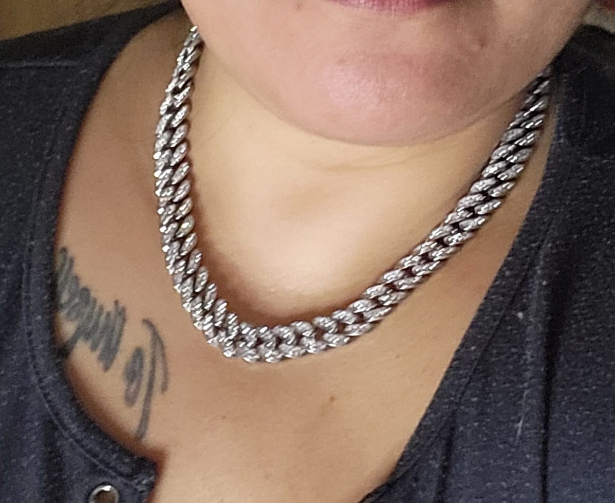 Customer photo review of 5mm Moissanite Tennis Bracelet - Silver - D Colour - VVS1