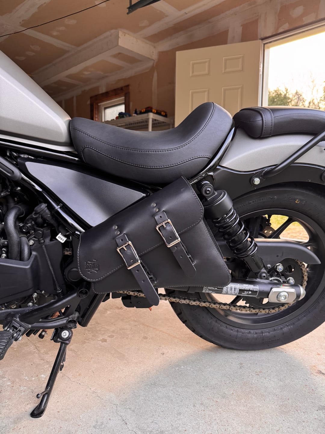 Customer photo review of Honda Rebel Left Side Solo Bag - HRL01 (300/500/1100)
