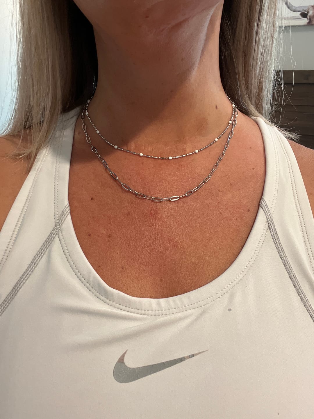Customer photo review of Maui Paperclip Necklace