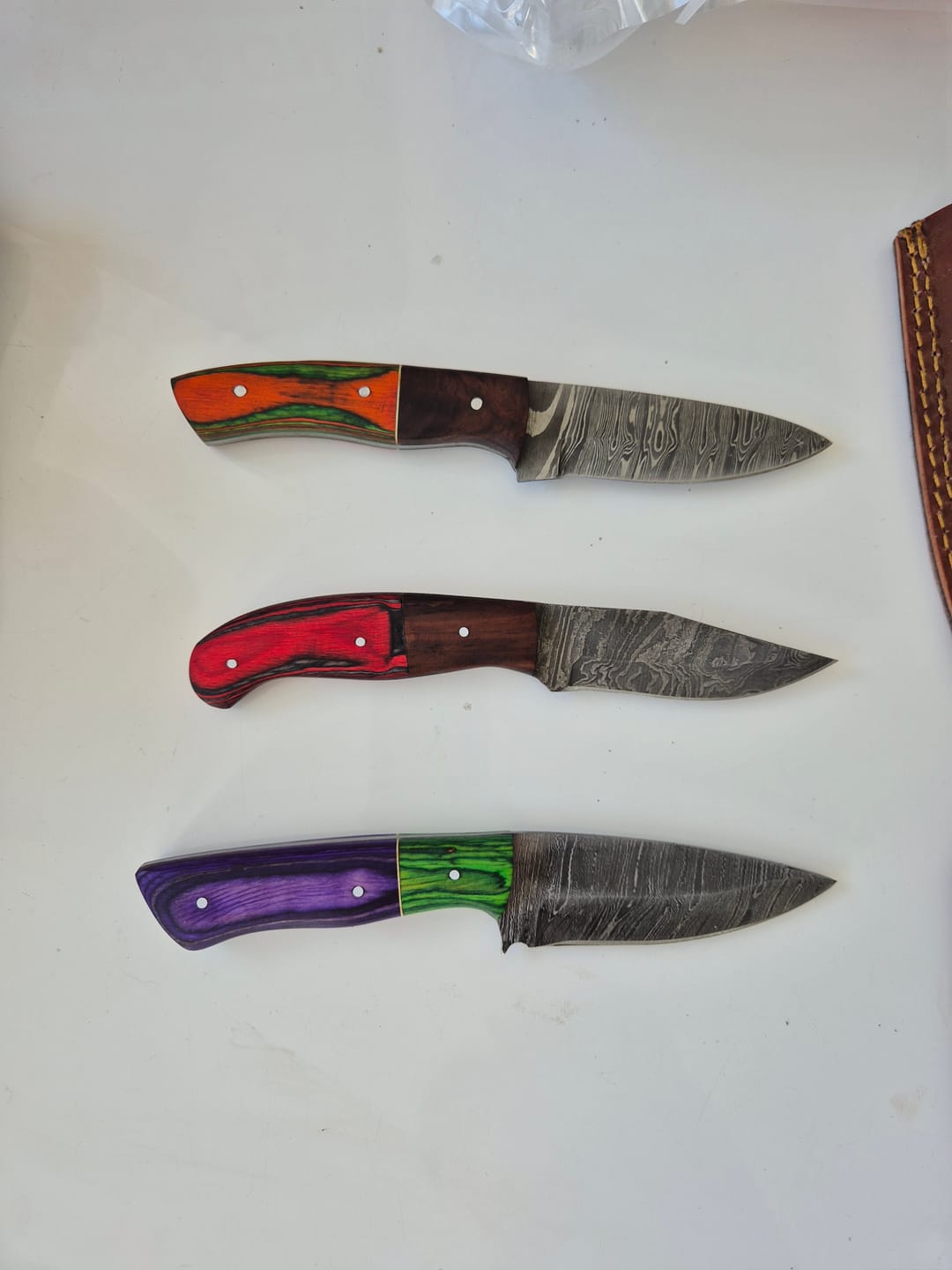 Customer photo review of Mystery Damascus Knife
