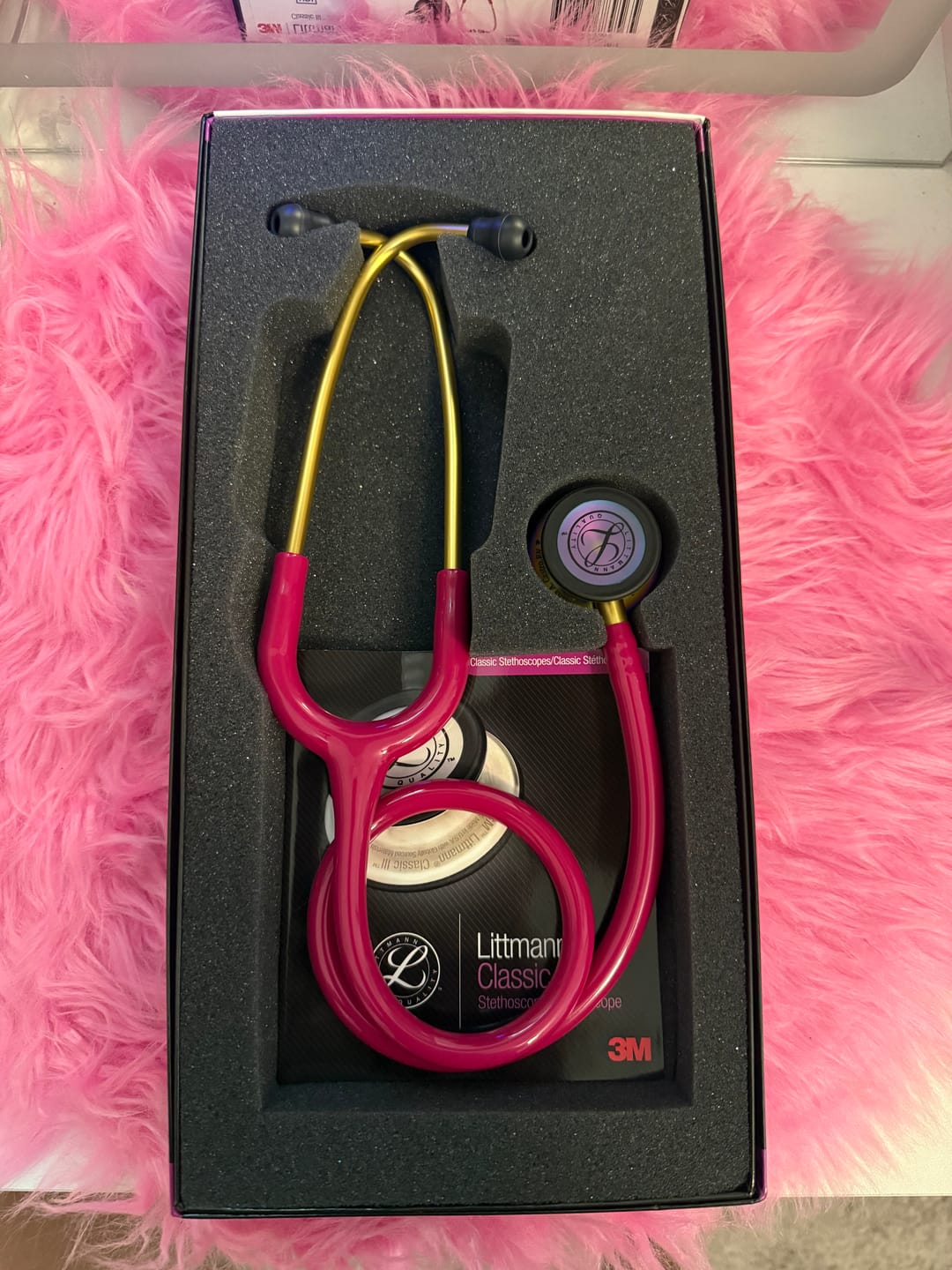 Customer photo review of Littmann Classic III Monitoring Stethoscope: Raspberry Rainbow 5806