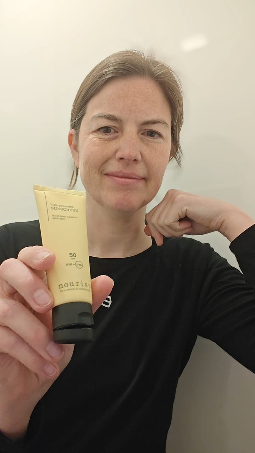 Customer photo review of High Protection Sunscreen SPF 50