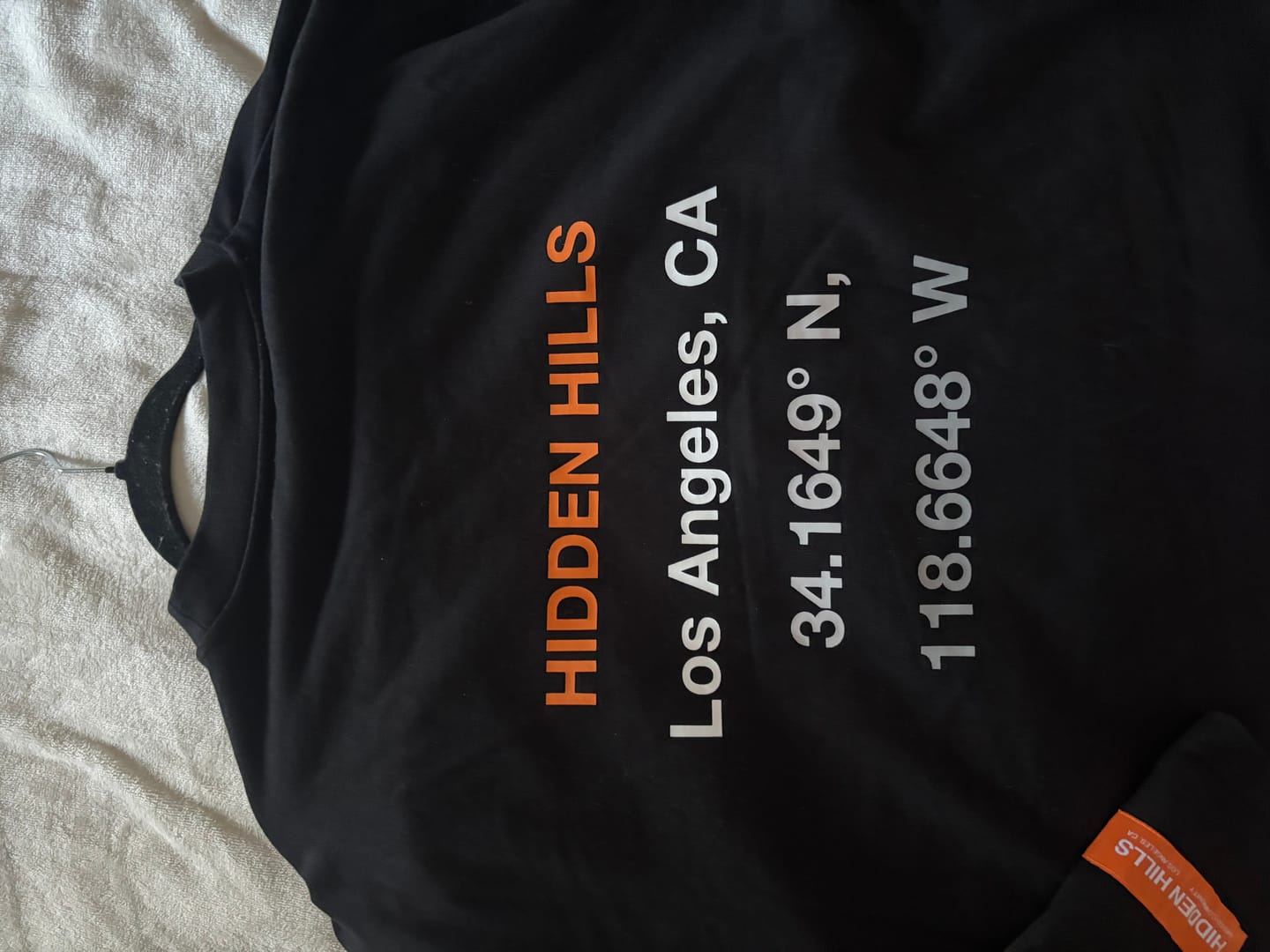 Customer photo review of LONGSLEEVE T-SHIRT ORANGE/BLACK