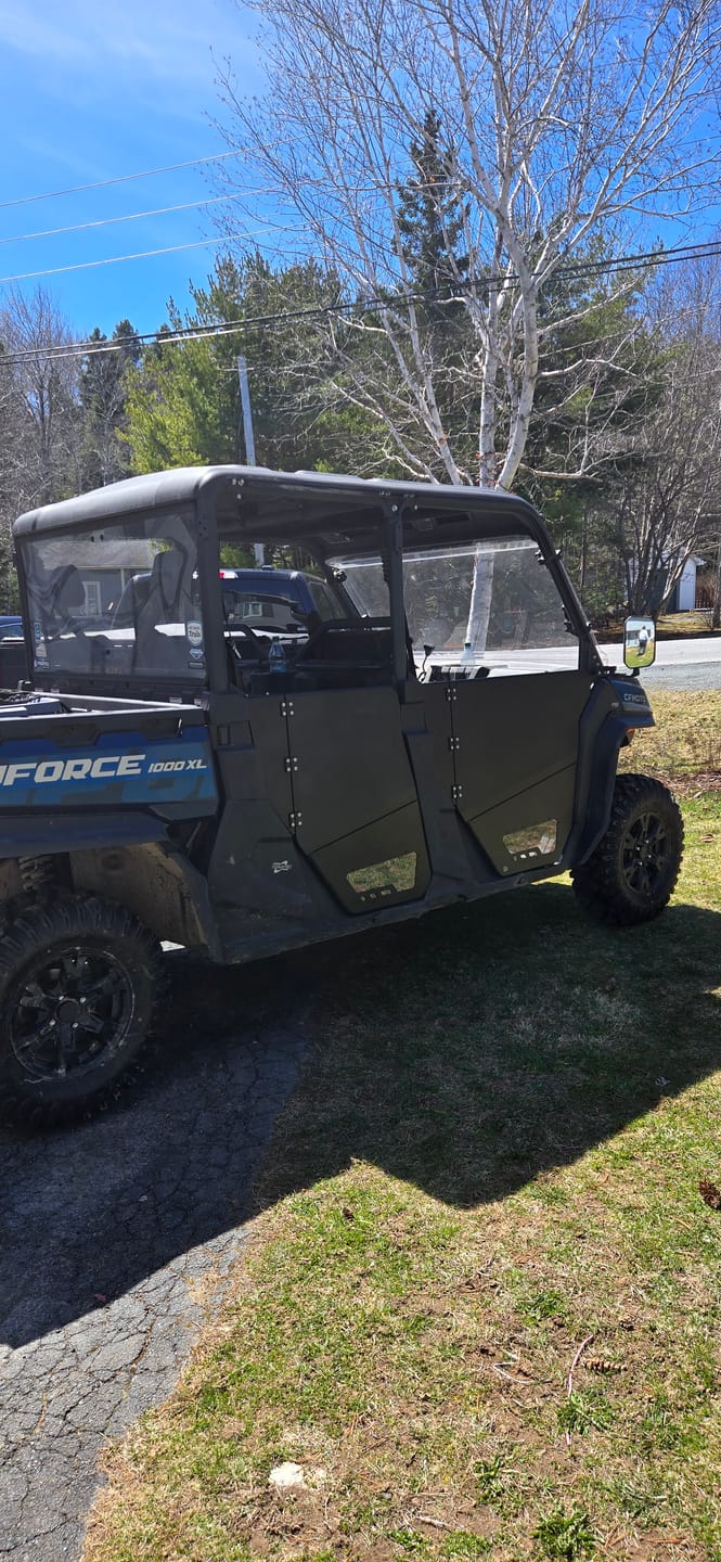 Customer photo review of Aluminum 4pcs Half Doors for CFMOTO Uforce 1000XL 2022-2026