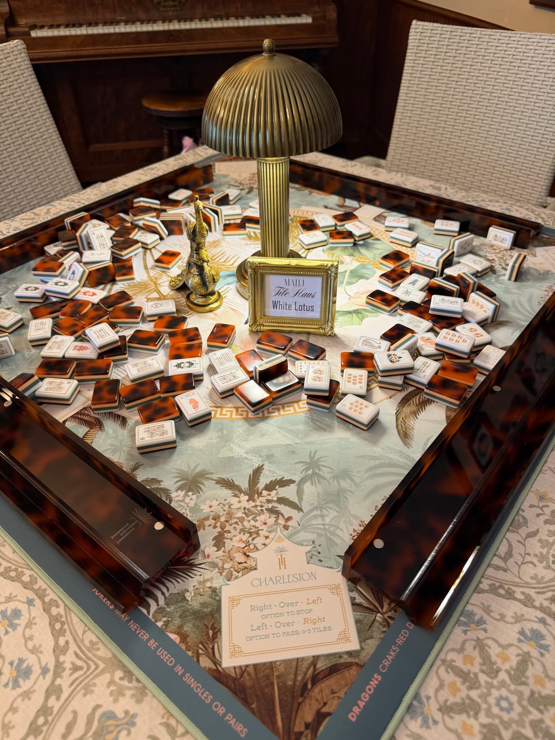 Customer photo review of Tortoiseshell Mahjong Racks