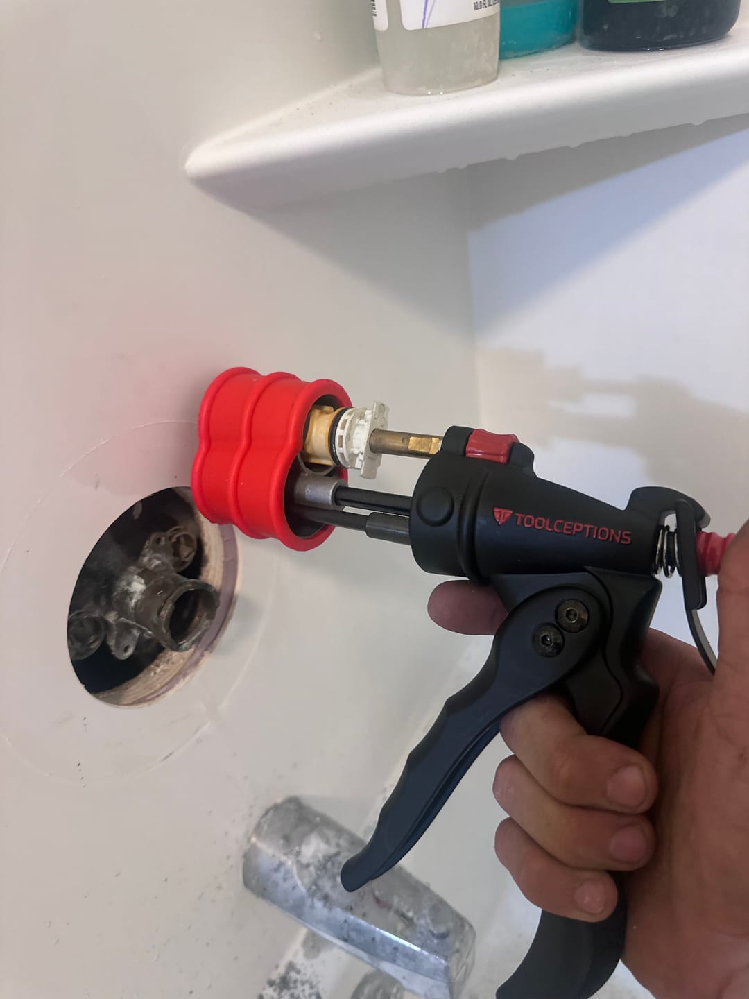 Customer photo review of Moon Blaster™ - Best Posi Temp Cartridge Puller in the Galaxy