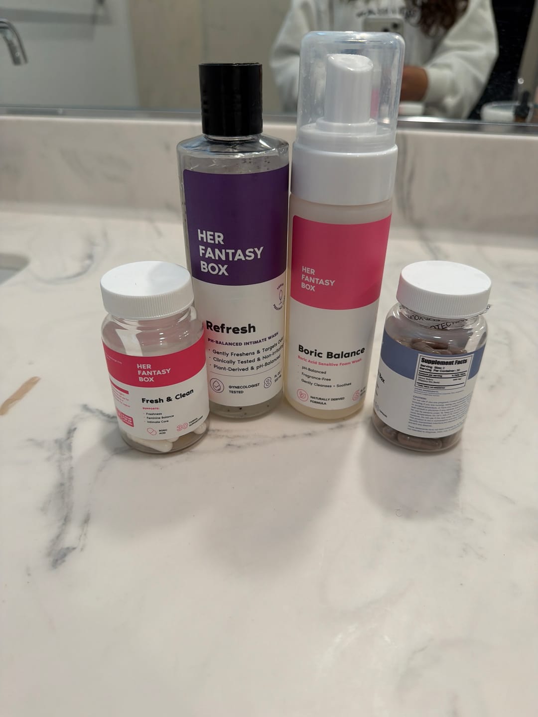 Customer photo review of Refresh Plant Based Intimate Body Wash for Women - pH Balancing