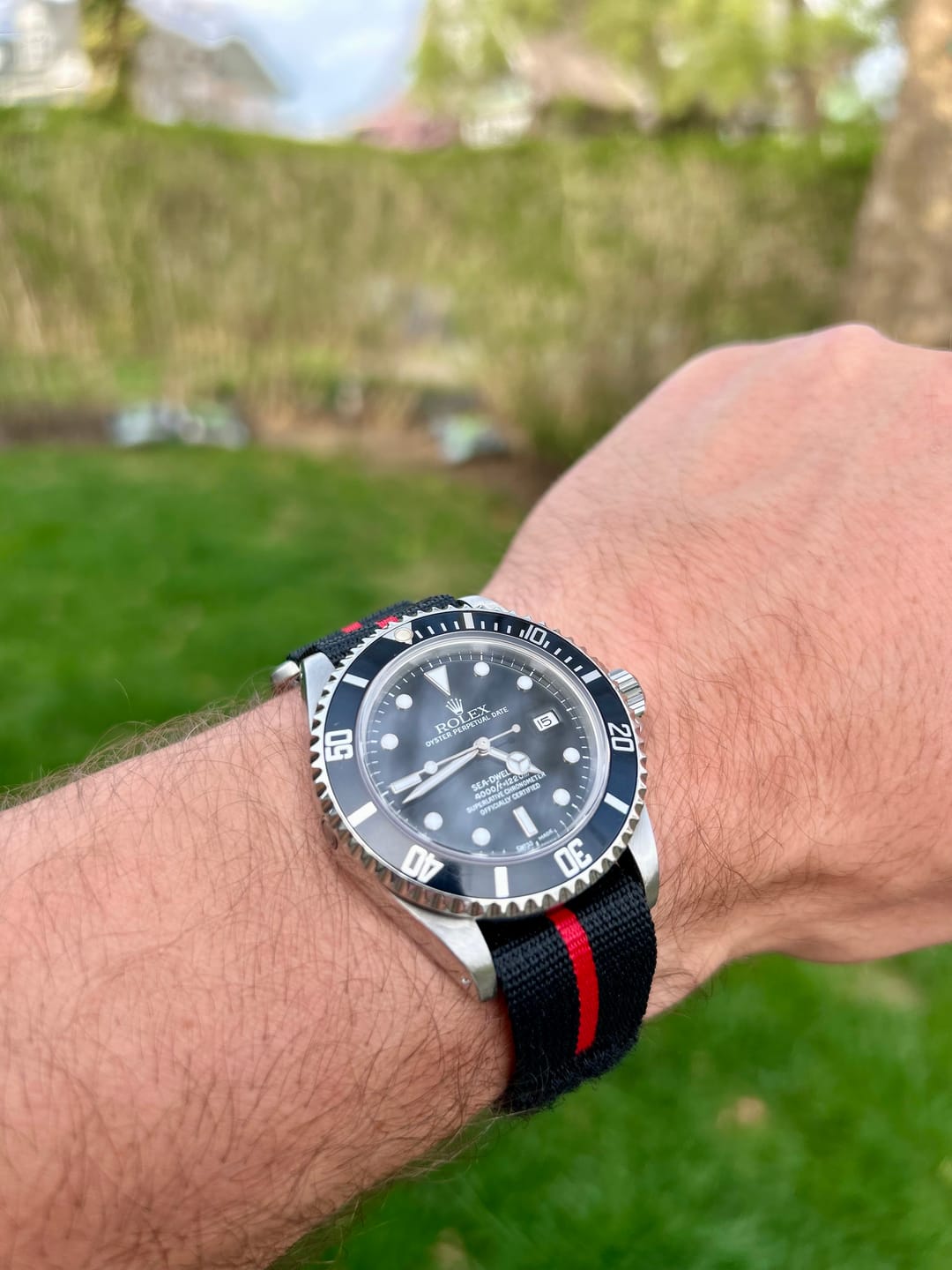 Customer photo review of Glomar Explorer - Hook & Loop Strap Striped