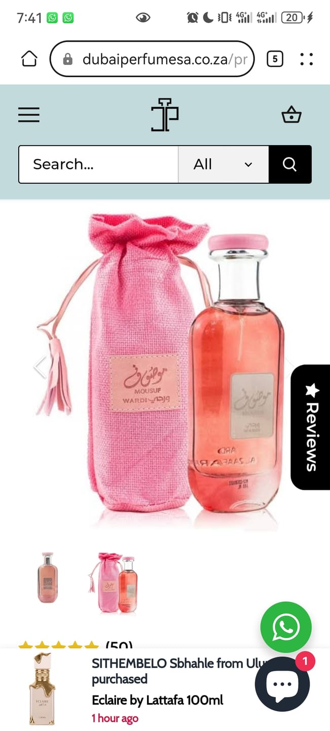 Customer photo review of Mousuf Wardi EDP 100ml