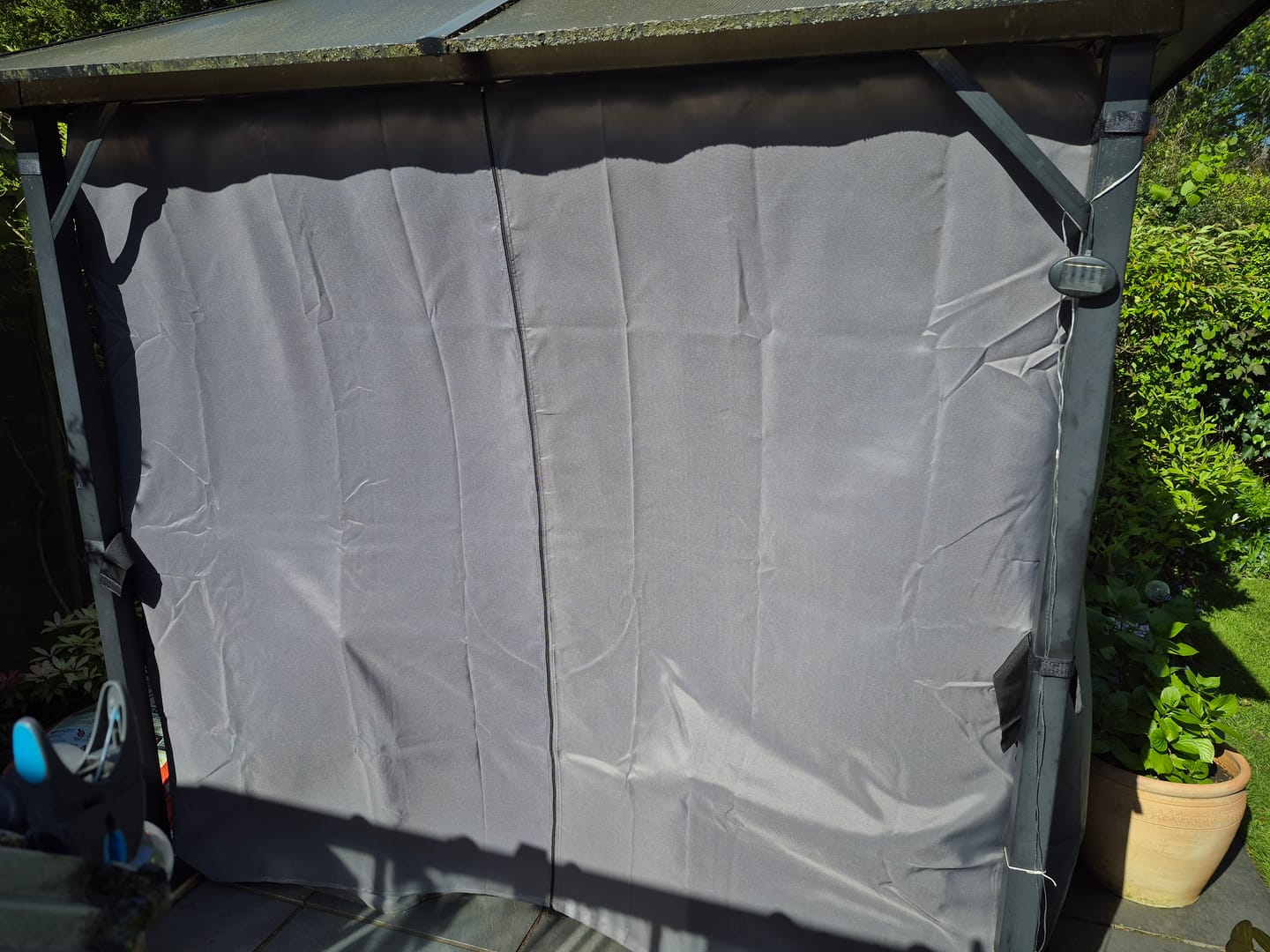 Customer photo review of Polycarbonate Gazebo Curtain Set