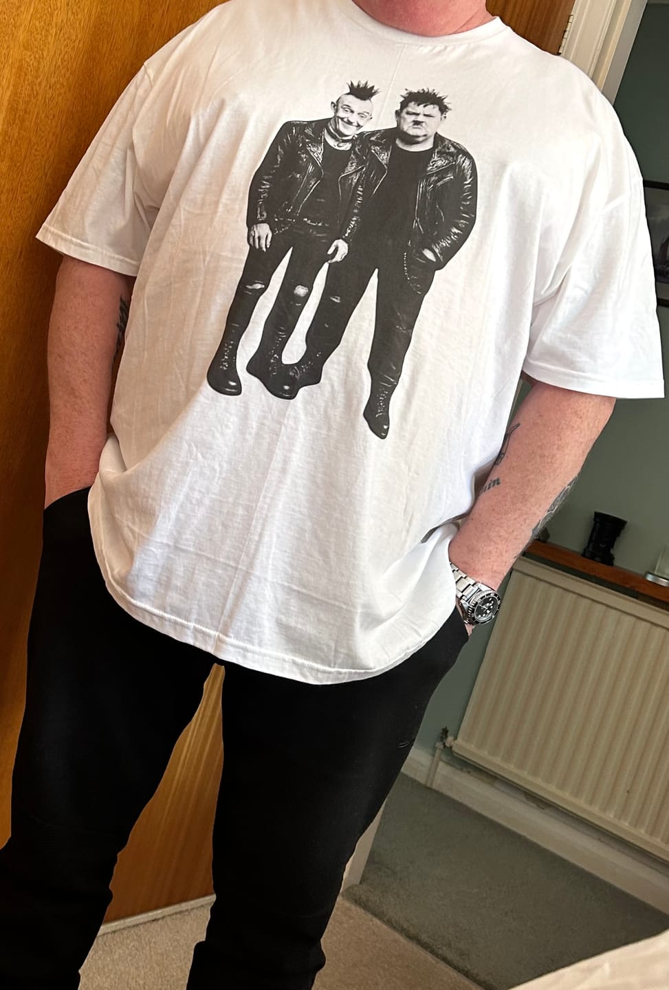 Customer photo review of Laurel & Hardy Funny T-Shirt