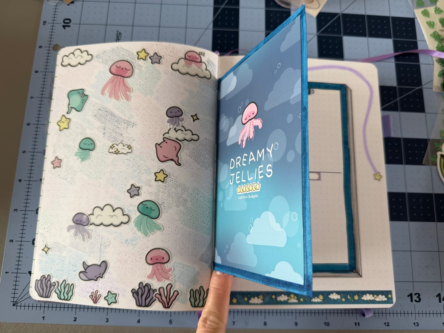 Customer photo review of Sleepy Jelly Sticker Sheet