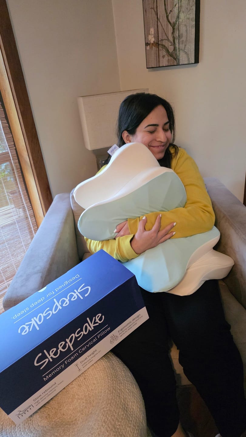 Customer photo review of Sleepsake Butterfly Pillow