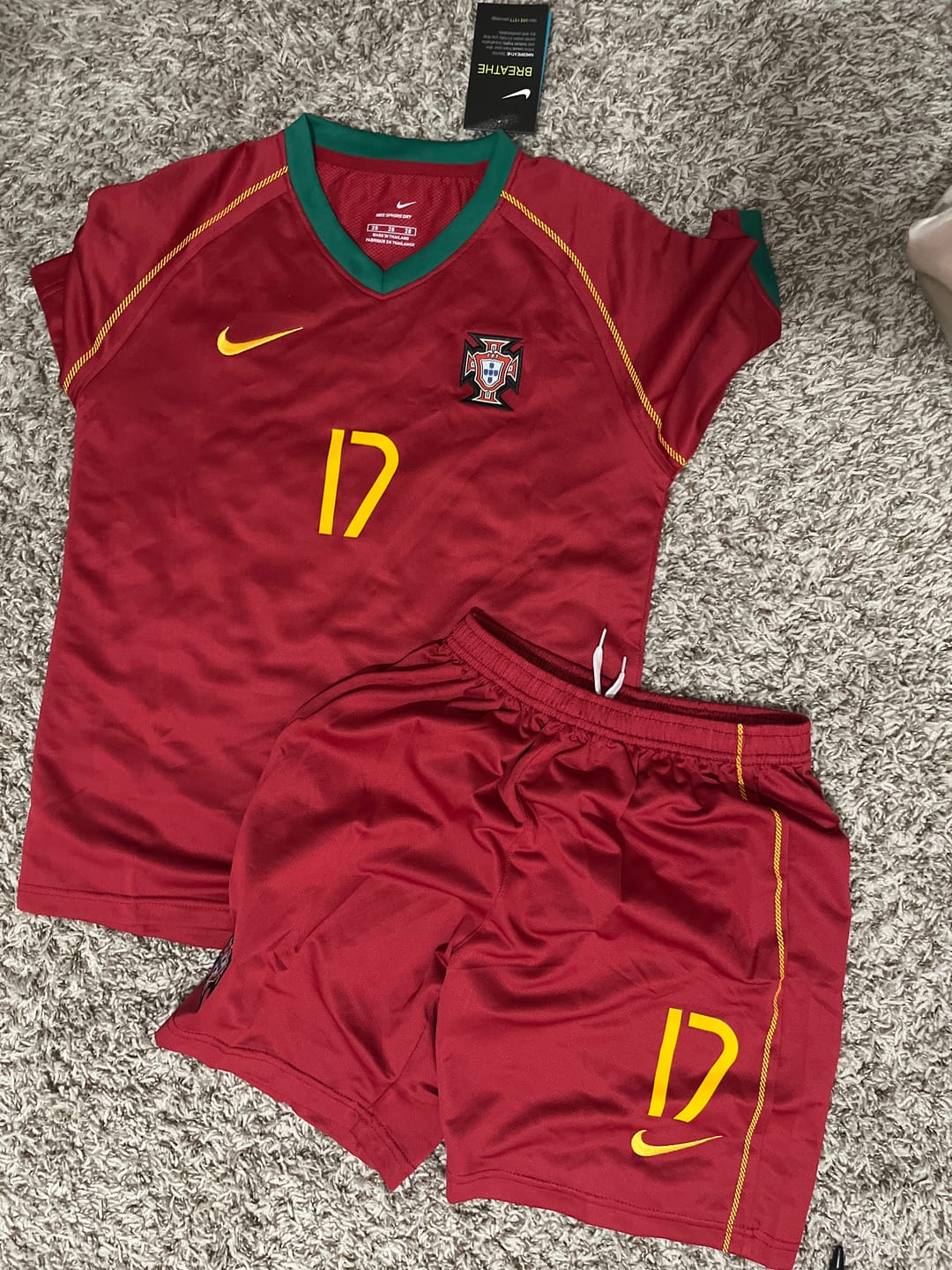 Customer photo review of Cristiano Ronaldo Portugal 2006 World Cup Retro Short-Sleeve Football Jersey
