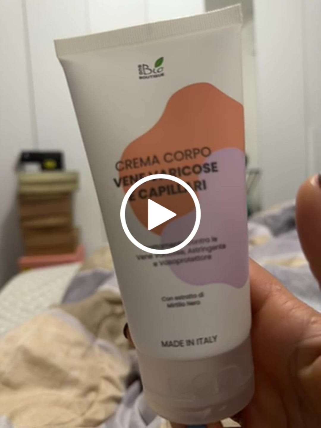 Customer video review of Crema Vene Varicose e Capillari