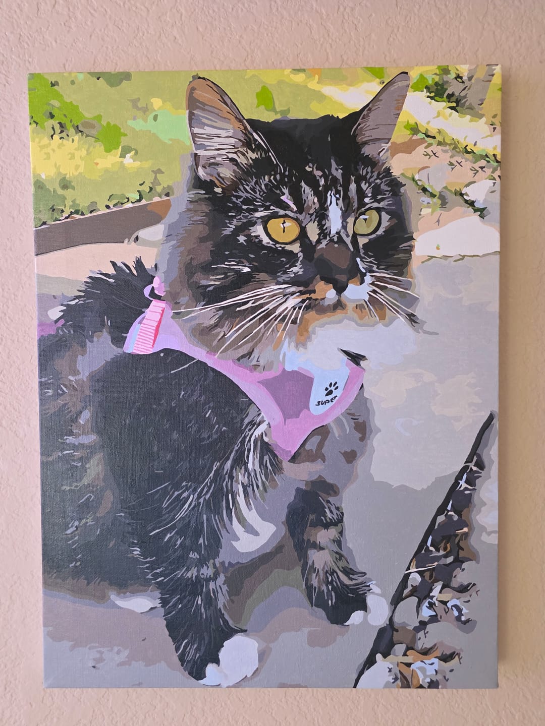 Customer photo review of Paint Your Pet by Numbers - Personalized Pet Portraits
