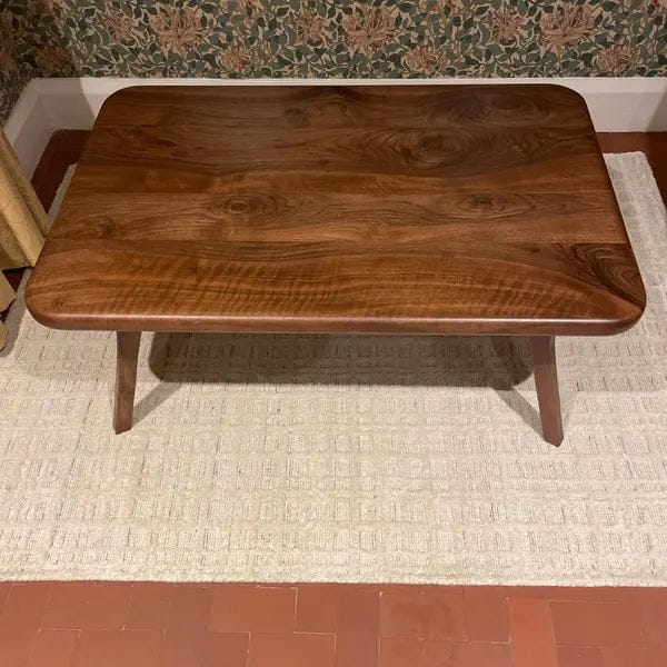 Customer photo review of Sidney Rectangular Cocktail Table - Solid Walnut Wood - Mid Century Modern Design