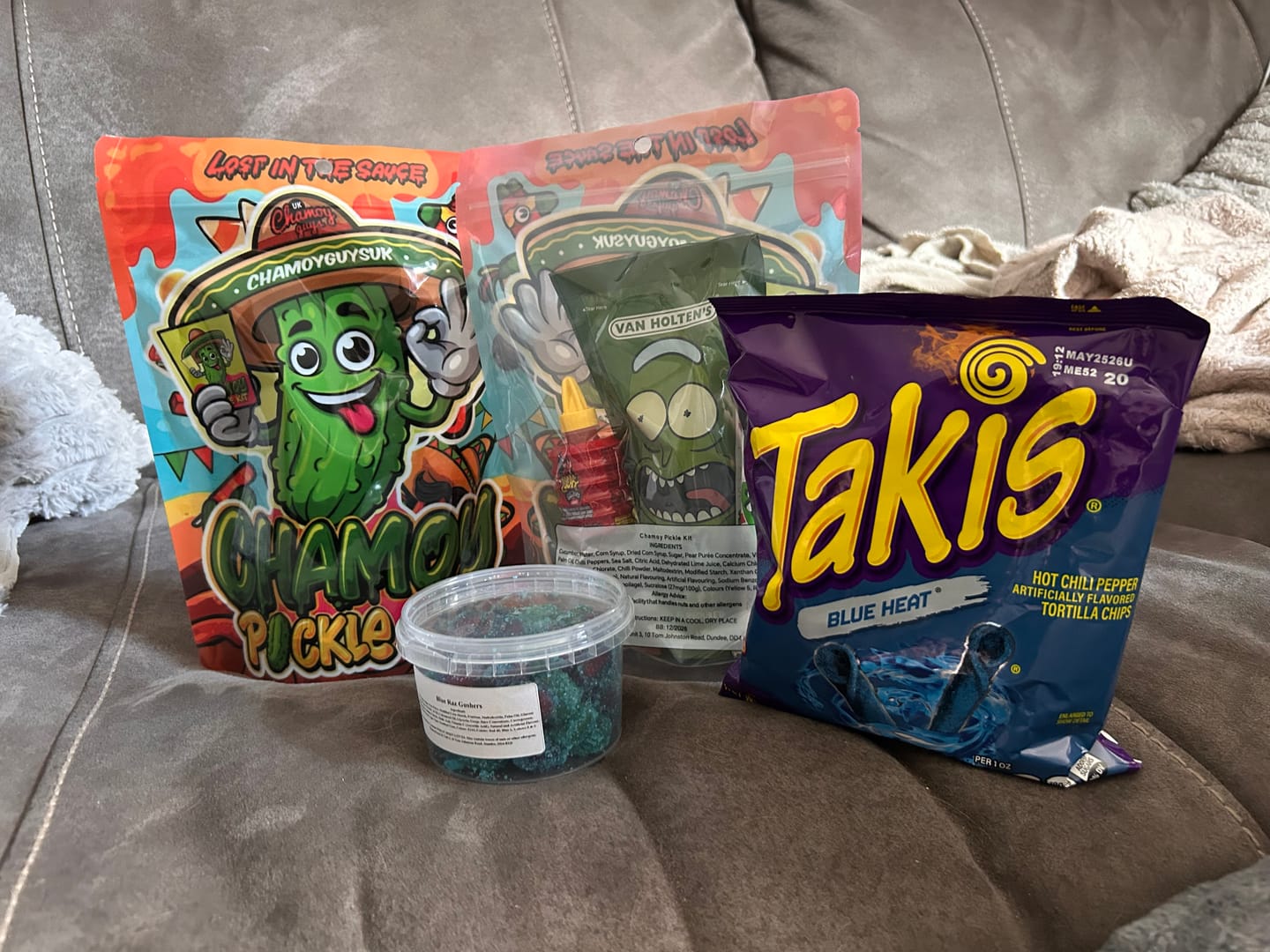 Customer photo review of Blue Raspberry GUSHERS - PICK YOUR SIZE