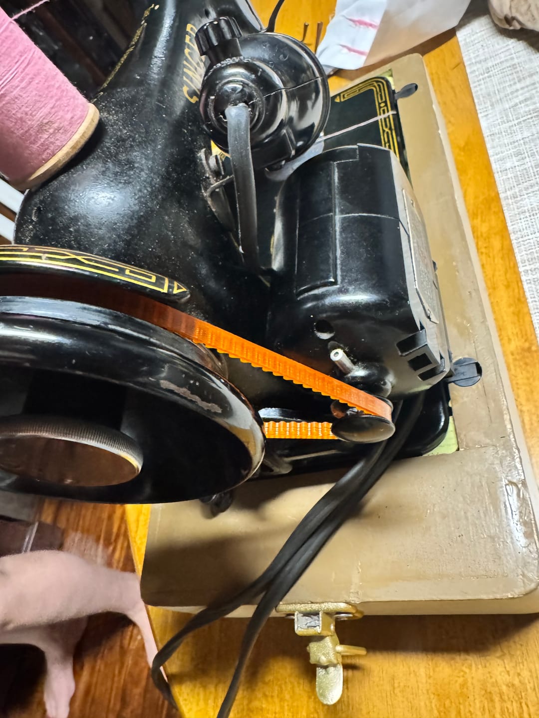 Customer photo review of Sewing Machine Lug Belt
