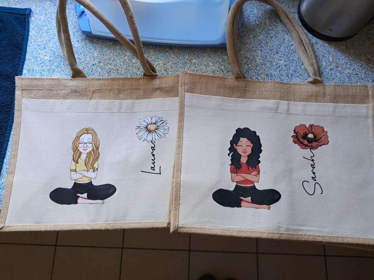 Customer photo review of Summervibes - Personalisierte Tasche für den Strand