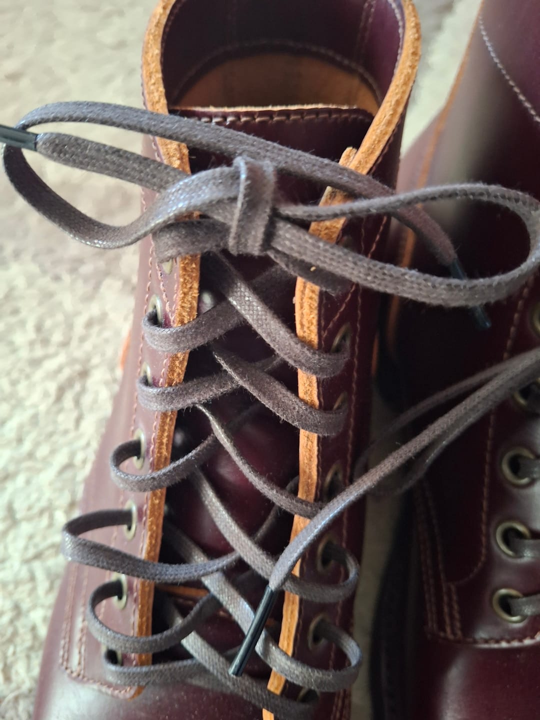 Customer photo review of Flat Waxed Cotton Laces - luosjiet®Laces - 140cm