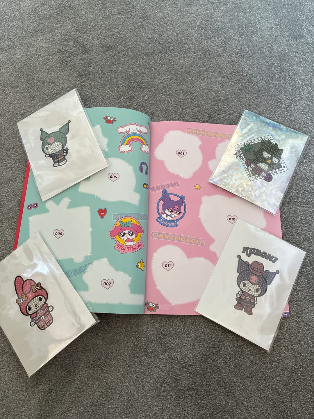 Customer photo review of Hello Kitty & Friends Crystal Art Sticker Album - Starter Pack