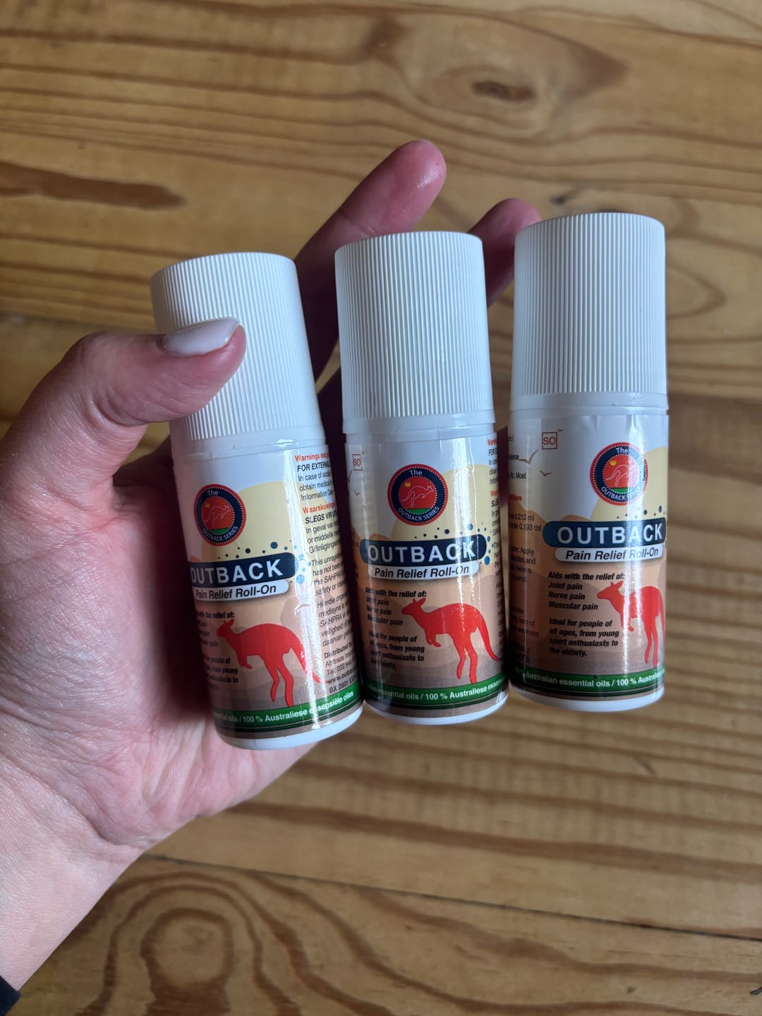 Customer photo review of Outback Pain Relief™ Oil 50ML Roll-On