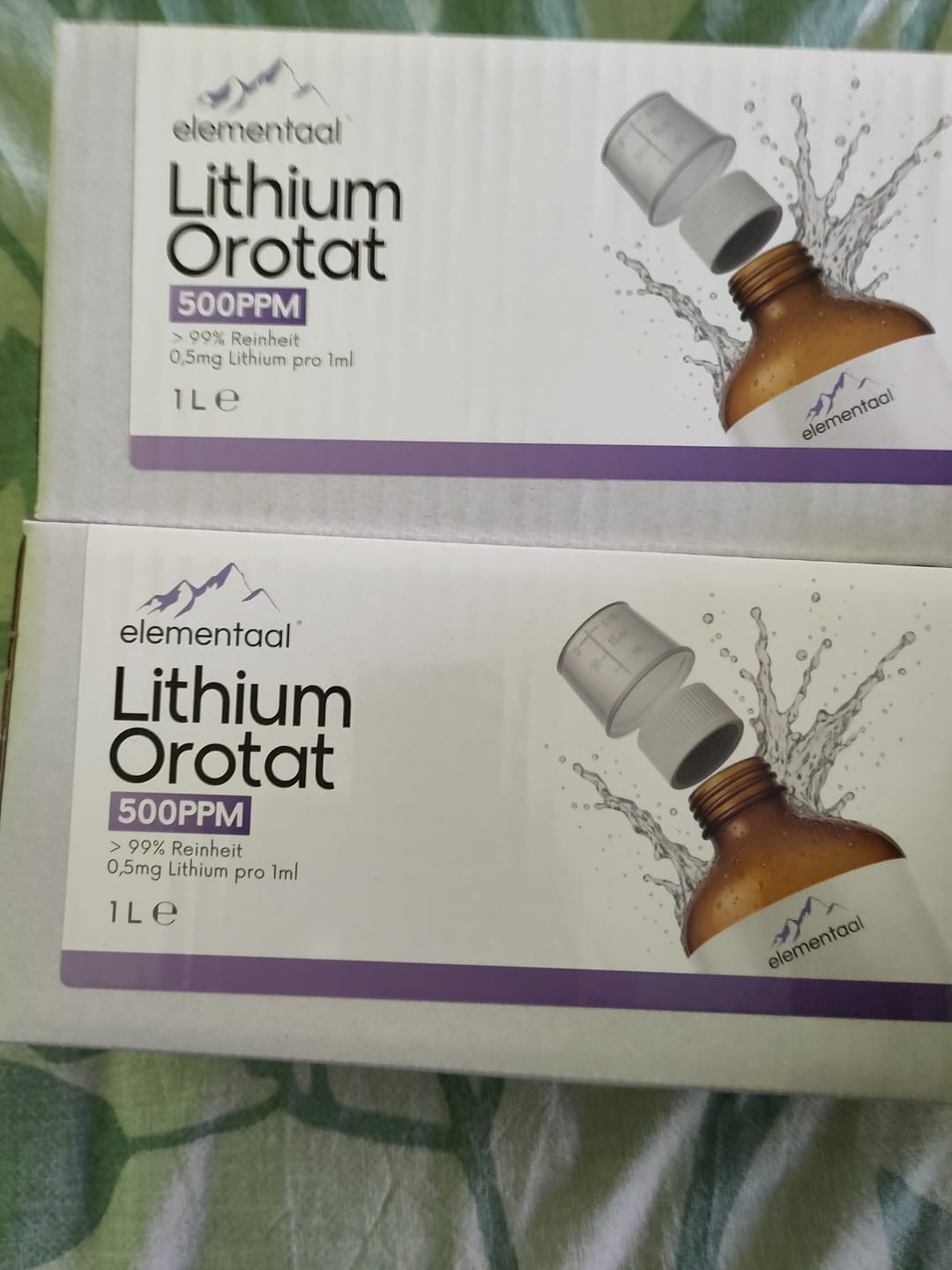 Customer photo review of Elementaal® Lithium Orotat | inkl. Dosierspritze, Messbecher & Pipette